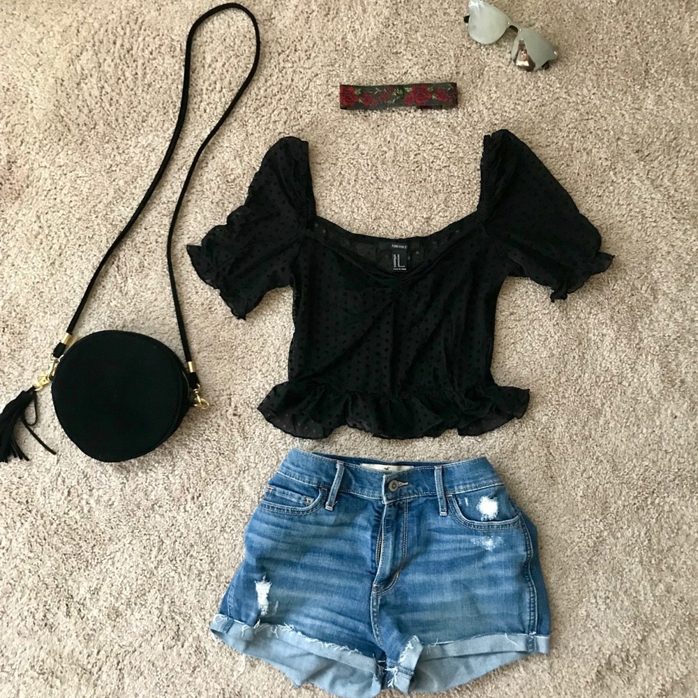 Sheer crop top